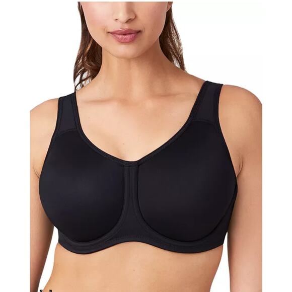 Wacoal - Sport High-Impact Underwire Bra - 40F - Black - Picture 1 of 7